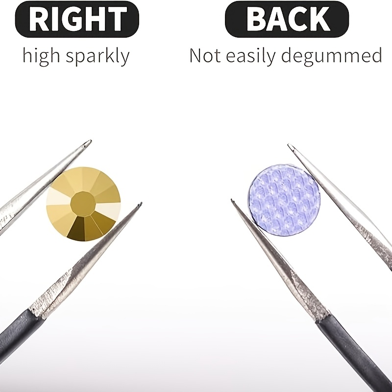 Sparkling Golden Rhinestones Hot-Fix for DIY Accessories